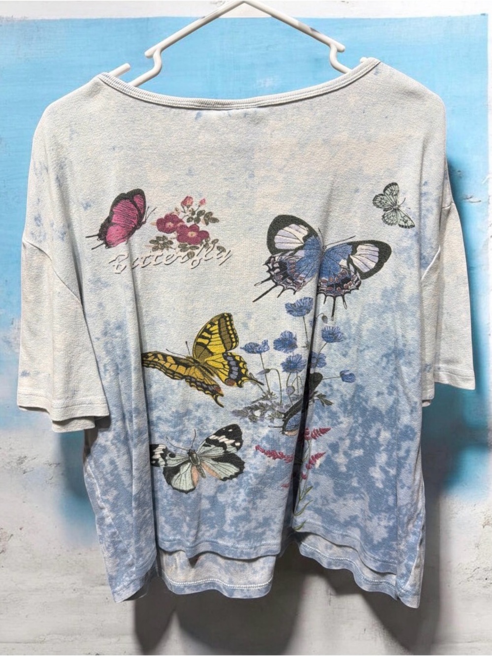 Take Two Clothing Co. White Cotton Butterfly Top - Picture 2 of 3